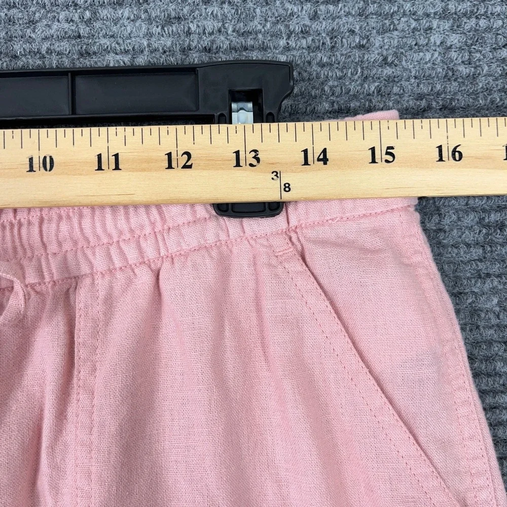 J.Crew‎ Linen Pull On Shorts Women S Resort Coastal Minimal Summer Relaxed Chic